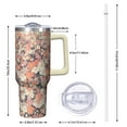 thumbnail image 2 of OBREWU Pioneer Flower Tumbler with Handle and Lid,40oz Pioneer Flower Double Wall Vacuum Insulated Tumbler,Pioneer Flower Cups Gift for Women and Men, 2 of 7