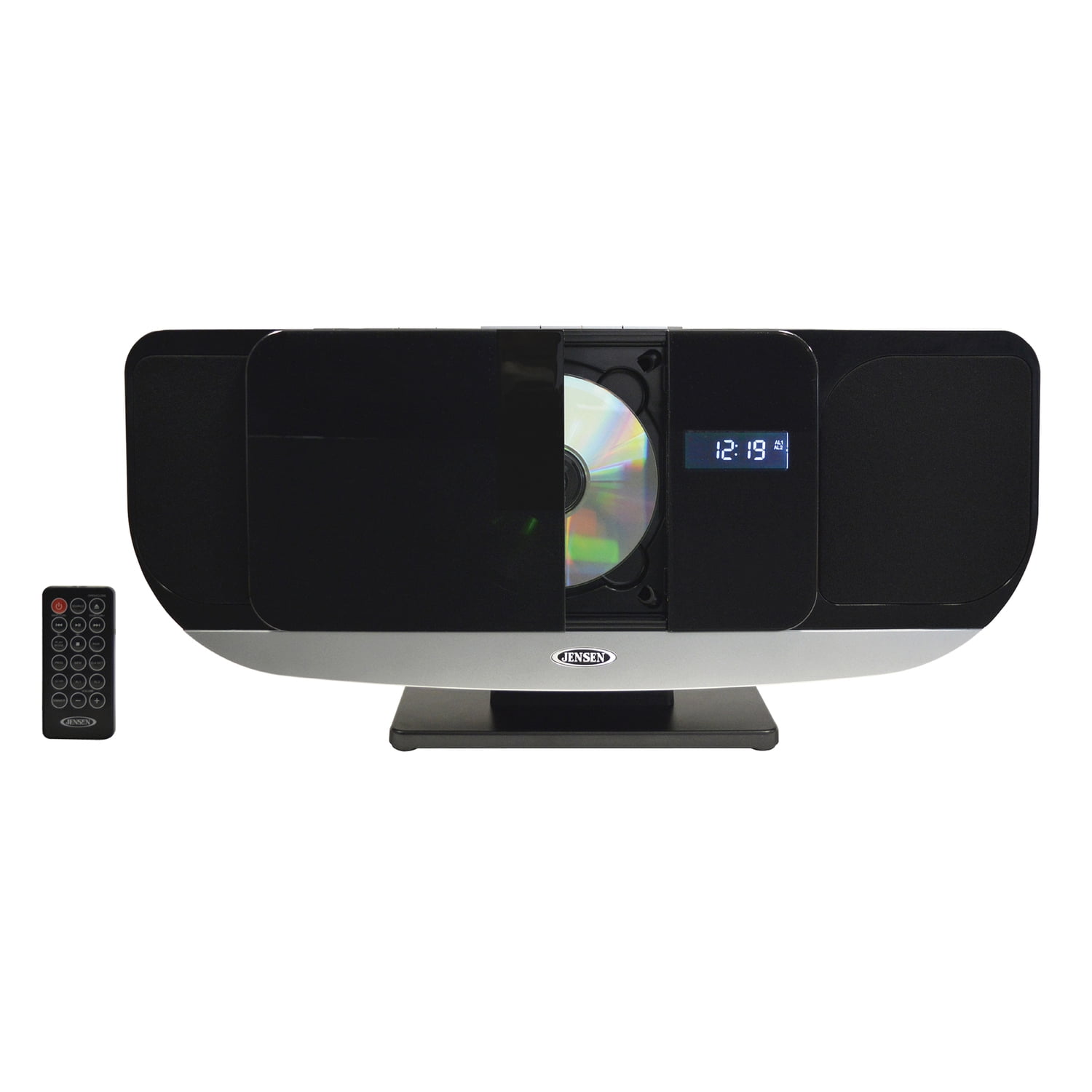 JENSEN Bluetooth Wall-Mountable Music System with CD Player and FM Radio, JBS-215