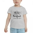 thumbnail image 2 of My Aunt Says I'm Perfect Cute Toddler Tshirts for Boys Girls (Gray, 3T), 2 of 5