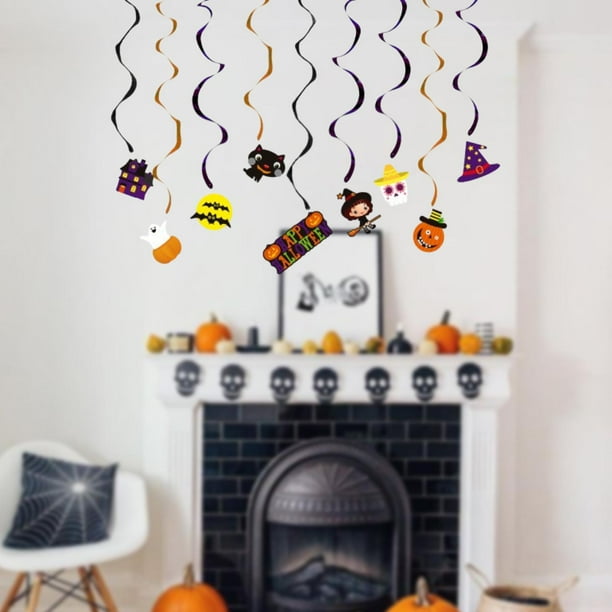 de techo,Accesorios de decoración con espirales colgantes para Halloween, de Halloween en espiral para el techo,Diseño de festival de suministros para fiestas con