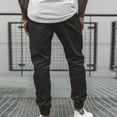 thumbnail image 4 of UTTOASFAY Mens Pants Men's Long Casual Sport Pants Fit Trousers Running Joggers Sweatpants Black 18(XXXXXL), 4 of 5
