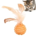 thumbnail image 3 of Cat Feather Ball Funny Interactive Training Cat Teaser Ball Cat Feather Toy, 3 of 9