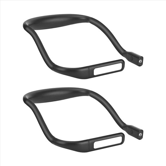 2X Luz de Lectura de Libros, Luz de Cuello, Regalo de Cumpleaños de Navidad para Amantes de los Libros para Acampar Al Aire Libre, Luz de Cuello para Mujeres, Color Negro