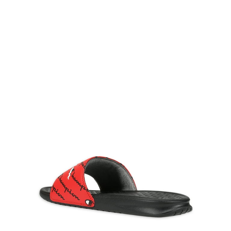 Champion Men s Super Slide Repeat Script CB Sandal Walmart