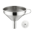 thumbnail image 1 of Embudo de acero inoxidable 304 embudo de vino cocina hogar filtro residuo Adepaton CPB-US-PSF67-6, 1 of 5