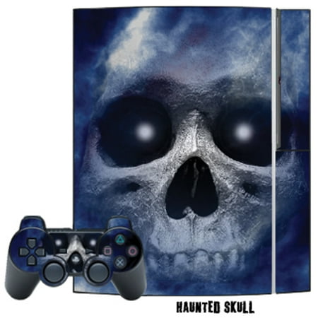 Ps3 Skin Covers Mightyskins Protective Skin Decal Cover Sticker for Playstation 3 Console + two PS3 Controllers - Haunted Skull ()
