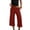 07-Wine, variant on Fold Over Wide Leg Capri Pants for Women -Fashion Cozy Low Rise Cropped Gaucho Pants Casual Lounge Pajamas Pants Bottoms 07-Wine S