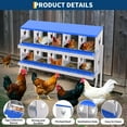 thumbnail image 2 of Shininglove Chicken Nesting Box, 10 Compartment Galvanized Steel Chicken Laying Boxes, Heavy Duty Rustproof Chicken Coop with Easy Egg Collection for Backyard Farms, 2 of 7