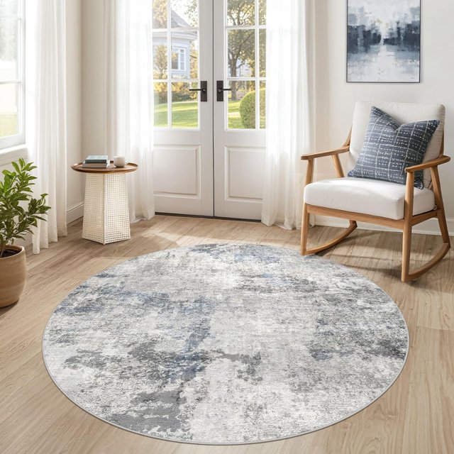 Living Room Area Rugs - x Abstract Large Soft Indoor Washable Rug Neutral Modern Low Pile Carpet for Bedroom Dining Room Farmhouse Home Office -