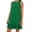 Green, variant on JoveMarine Cocktail Dresses for Women Color Vest Skirt - Ruffle Edge Sleeveless Flounce Hem Casual Summer Mini Dress with Cotton Blend,Green L