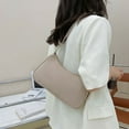 thumbnail image 4 of Sac d'Épaule et d'Aisselle pour Femmes en Nylon Rétro à Poignée Unie, Sac à Main (Beige), 4 of 7
