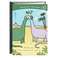 thumbnail image 2 of Hallmark Gift Card Greeting Funny Anniversary Card for Husband, Wife, Couple (Hugging Dinosaurs), 2 of 10