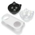 thumbnail image 3 of Bol pour Animaux de Compagnie Antidérapant Incliné à 15° Récipient d'Eau Potable avec Support Surélevé Protection de la Colonne Vertébrale Alimentation Ménager Petits Animaux 2 Bols Type 6, 3 of 8