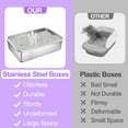 3P Stainless Steel Cat Litter Boxes Extra Large Metal Litter Boxes