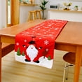 thumbnail image 3 of Maoww Xmas Coffee Table Cover Embroidered Pattern Printed Placemat Beautiful Tassels Fine Tablecloth Party New Year Accessories Red Old Man, 3 of 8