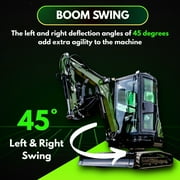 TYPHON TERROR XXV 2.7 Ton Mini Excavator with AC/Heater Cabin | 25.1 HP Kubota D1105 | Retractable Tracks