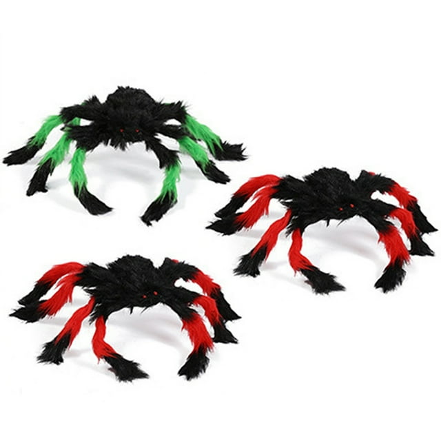 Halloween Spiders Set Scary Funny Realistic Spider Props Prank Toys for Party
