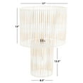 thumbnail image 3 of SAFAVIEH Elara 25 in. Coastal White Rattan Table Lamp with White Shade, 3 of 11