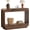 Walnut, variant on Lulive Waterfall Entryway Table, 43 Inch Console Table for Hallway | 11.8"D waterfall profile holds up to 150 lb; ideal for foyer, hallway, behind couch or a warm welcome zone.