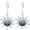 Gary, variant on Obsidian Jasper Dangle Earrings for Women, 925 Sterling Silver Sun Design Face Carving Earrings