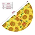 thumbnail image 3 of Yiaed Floral Sunflowers Print Christmas Tree Skirt , Tree SkirtsTree Mat for Christmas Winter Holiday Indoor Decorations-36", 3 of 7