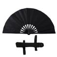 thumbnail image 4 of Plegable Glitter no Kung Fu Fan 13 pulgadas Radio para club de baile Ligero Negro, 4 of 8