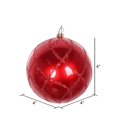 thumbnail image 3 of Vickerman MT198003D Ornement en Filet Pailleté Bonbon Rouge 4 Po. - 3 par Sac, 3 of 3