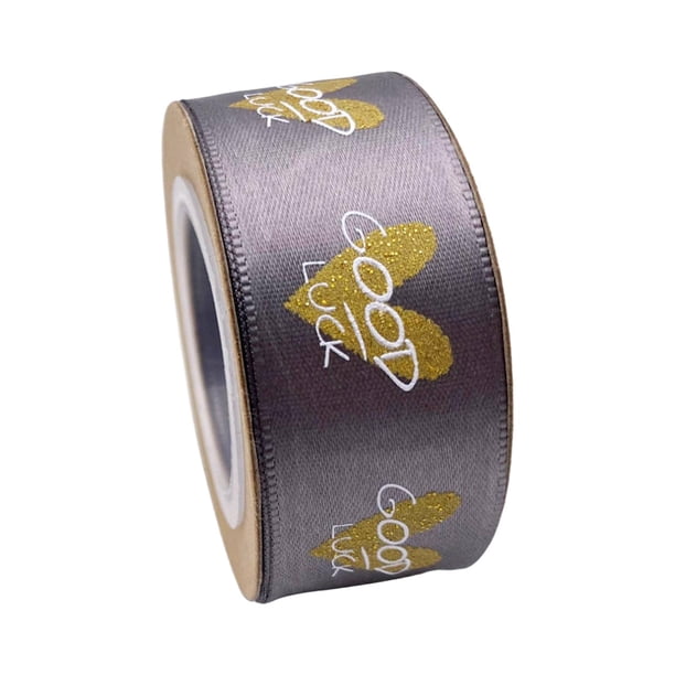 Cinta de San Valentín con forma de corazón, cinta con alambre, bricolaje, romántica, 9 m, manualidades para fiestas. gris