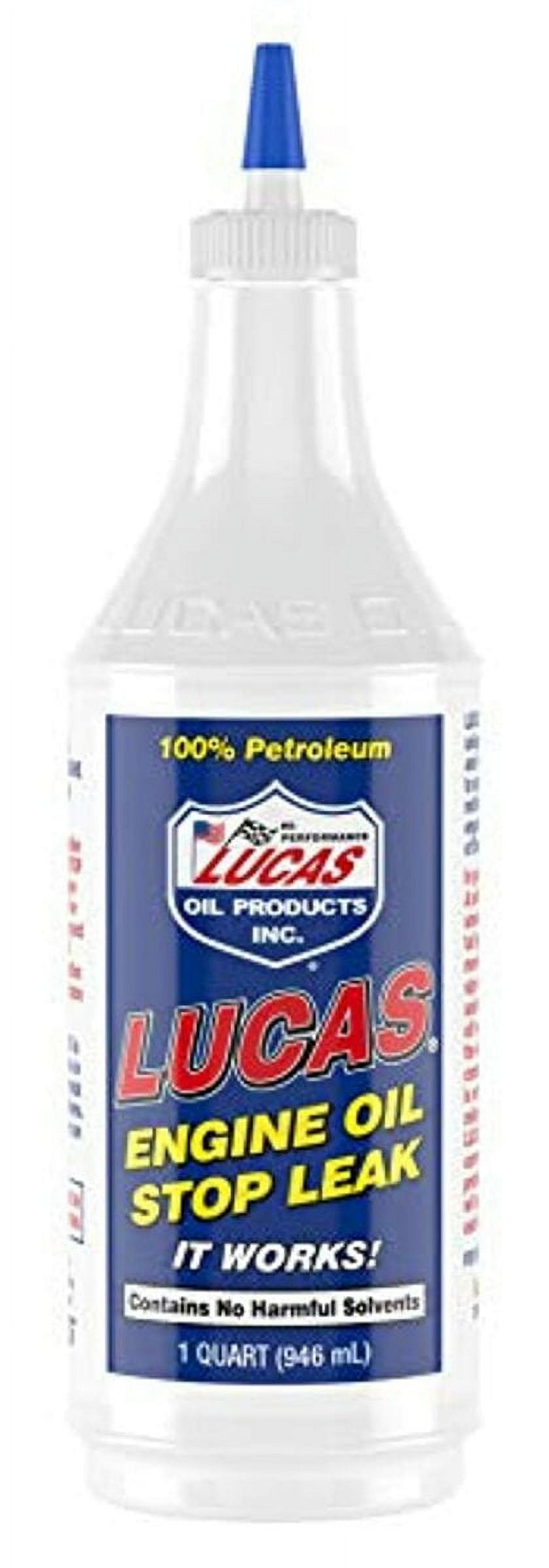 (12 pack) Lucas Oil 10278 Engine Oil Stop Leak - 1 Quart Automotive Additive