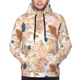 thumbnail image 2 of Bingfone Tropical Beach Sea Shell Men's Drawstring Hoodie Long Sleeve Pocket Sweatshirts-4X-Large, 2 of 6