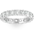 thumbnail image 1 of 950 Platinum 2ct Diamond Eternity Wedding Ring Lab Grown Band, 1 of 4