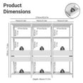 thumbnail image 3 of Madesa Garage Storage Cabinet 6-Drawer Tool Organizer with Open Shelves 82" - White, 3 of 8