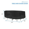 thumbnail image 3 of Extra Extra Large Oval Table & Chair Combo Cover, 3 of 6