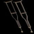 thumbnail image 2 of Underarm adjustable aluminum crutch, adult, 1 pair, 2 of 3