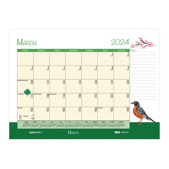 House of Doolittle Earthscapes Seasonal Desk Pad Calendar 18.5 x 13 2024