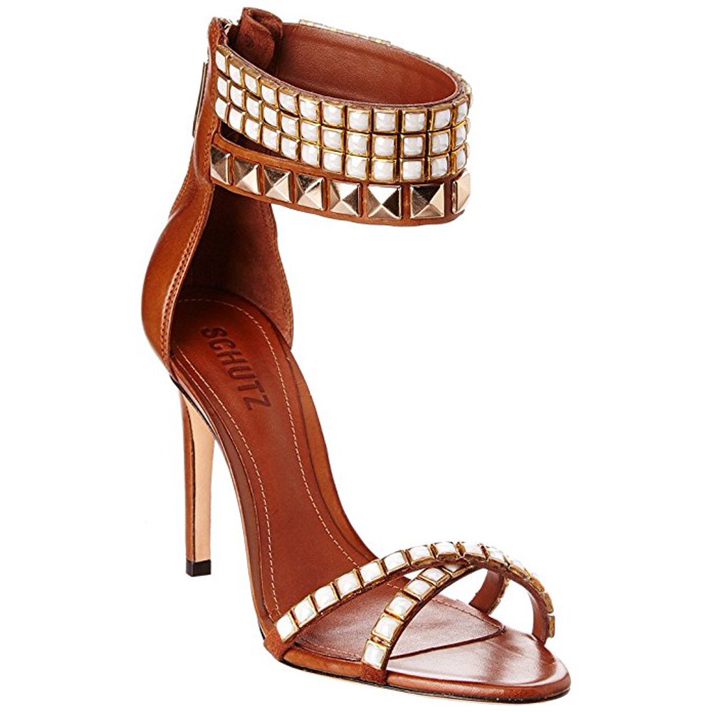 schutz studded heels