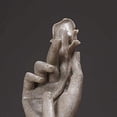 thumbnail image 4 of Escultura de manos decorativas de resina decoración del hogar amante de la boda (gris) Sincero Electrónica, 4 of 5