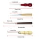 thumbnail image 5 of Inteprter 4 Pieces Handheld Tool Compact Size Accessories Dressmaker Prop Handily Gripped Supplies Rustproof Woodworking DIY Punching Awls Type3, 5 of 6