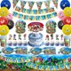thumbnail image 2 of Decoraciones para fiesta de cumpleaños de Sonic, vajilla, vaso, plato, mantel, globos, pancarta, fondo, suministros para fiestas temáticas infantiles, 2 of 5