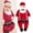 2-Red, variant on WENXIAOO Toddler Santa Claus Costume for Baby Boys Santa Romper Jumpsuit with Santa Hat Newborn Christmas Costume for Baby Girls 3-6 Months