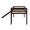 thumbnail image 6 of Tcbosik Loft Bed Twin Size, Wood Bed Frame with Slide and Ladder, No Box Spring Needed, Espresso, 6 of 10