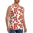 thumbnail image 2 of Fotbe Men's Tomato Print Men's Sleeveless Muscle Tank Tops Casual T-Shirts for Gym Workout Beach-Medium, 2 of 8