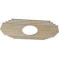 thumbnail image 2 of Ekena Millwork 40"W x 20"H x 10 1/2"ID x 1/4"T Chrysler Wood Fretwork Pierced Ceiling Medallion, Hickory, 2 of 3