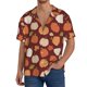 thumbnail image 1 of Fotbe Happy Thanksgiving Day Camisa Estampada de Manga Corta para Hombre, Casual de Verano, Estilo Playero, Sin Arrugas-XX-Large, 1 of 5