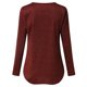 thumbnail image 4 of Pntutb Camiseta de manga larga con cuello redondo y cuello redondo para mujer de color sólido Pntutb Pntutb-4806, 4 of 7