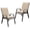 Brown, variant on Tolead Outdoor Patio Dining Arm Chairs - Set of 4, Brown