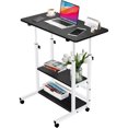 thumbnail image 1 of Mesa para Laptop, Escritorio para Portátil, Escritorio Adecuado como Mesa para Cama, Escritorio de Pie Móvil, Compacto con Ruedas, Altura Ajustable (Negro), 1 of 4