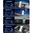 thumbnail image 3 of Wireless Car Charger, Fast Charging Phone Holder 3 in 1 Phone Mount Auto Clamping Car Accessories Compatible with iPhone 16 15 14 13 12 11 Xs XR, Samsung S23 Ultra S22 S21 S20/S10+ S9(Midnight Black), 3 of 4