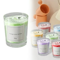 SMKE Scented Candle Gift For Stress Relief Votive Candles,Birthday Candle Gifts Christmas Candles,Candles Clear Glass Filled Unscented Soy Wax Candle For Home Spa Weddings Holiday Party Diygreen 55G