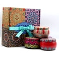 thumbnail image 2 of Large Size Scented Candles Gift Set, Natural Soy Wax 5.2 Oz Gifts Sets for Women- Aromatherapy Candles Stress Relief, Portable Travel Tin, 2 of 7